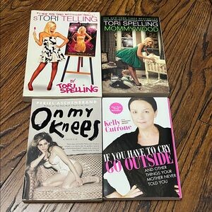 Set of Four Celebrity Memoir Books
